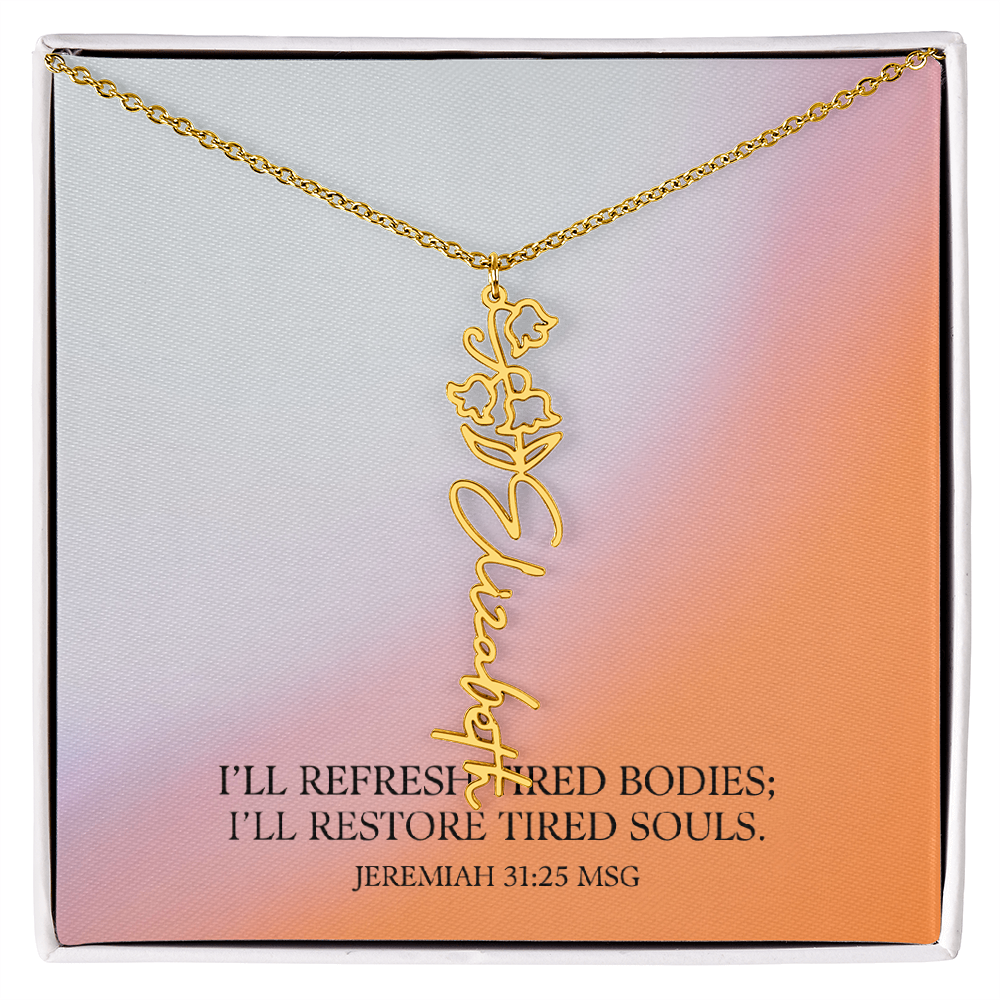Renewed Grace – Flower Name Necklace