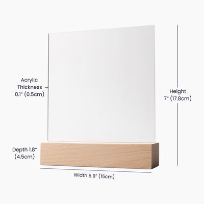 Acrylic plaque beautifully packaged in protective box with soft wrap and thank-you note.