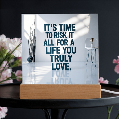 Plaque beautifully packaged in gift box with soft tissue and care card.