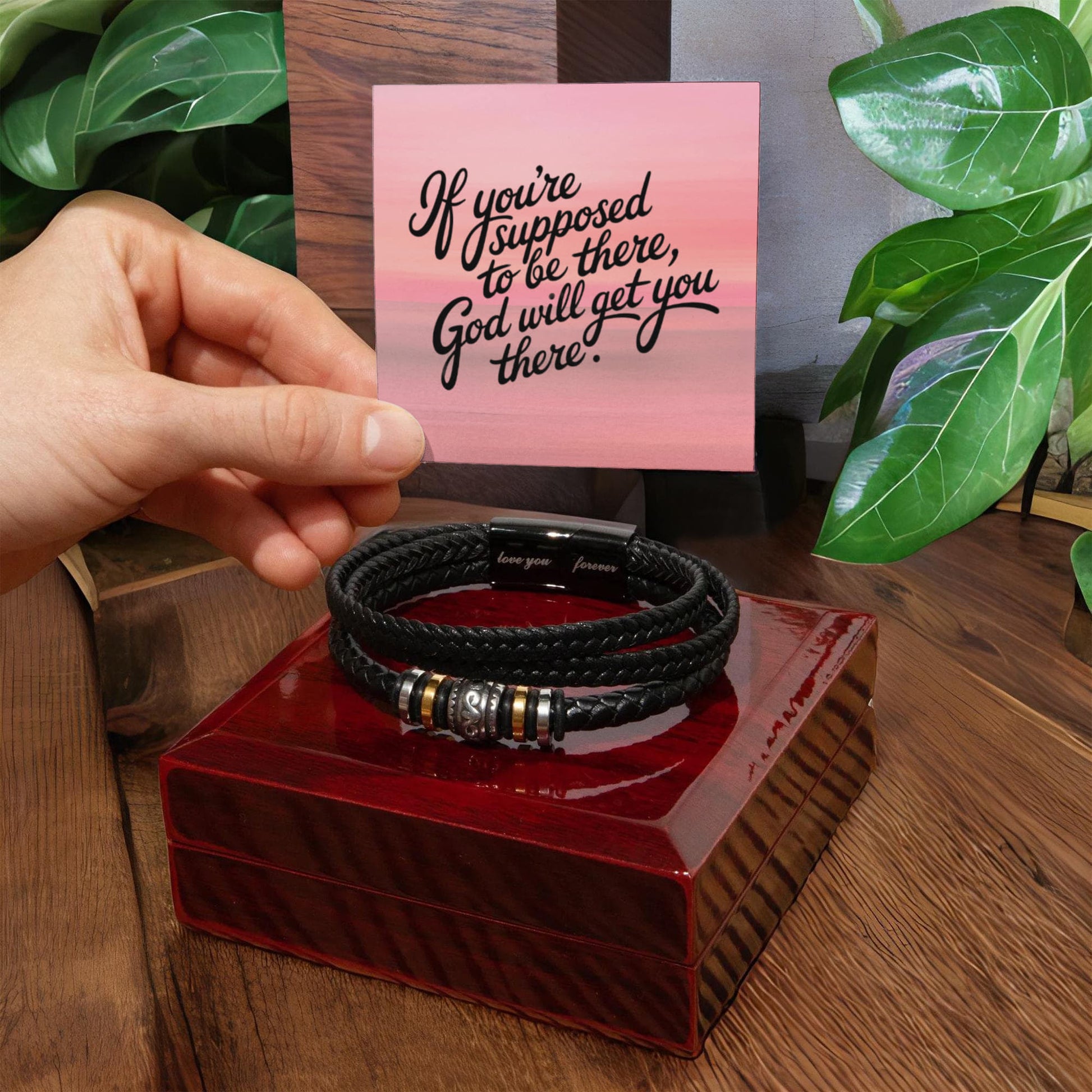 Black magnetic clasp close-up showing fine craftsmanship