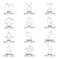 "To My Sister" Birthday Zodiac Name Necklace – Personalized Astrology Sign Jewelry Gift for Her