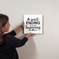 Glossy metal artwork for retirement celebration