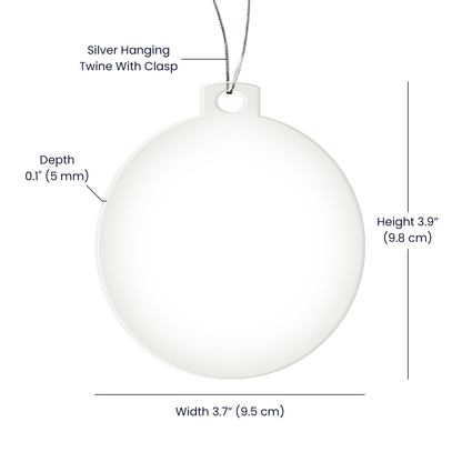 Merry & Married Acrylic Bulb Ornament – Our First Christmas Keepsake