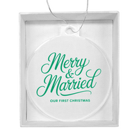 Acrylic Bulb Ornament with Gift Box