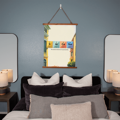 Modern humorous tapestry for witty personalities