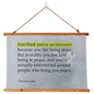 “Introvert at Peace” minimalist wood framed wall tapestry for calm souls
