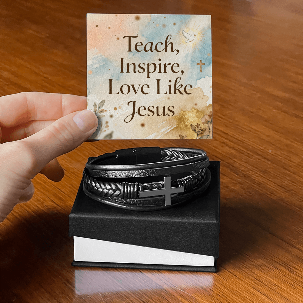 Teach Inspire Love Like Jesus bracelet for men
