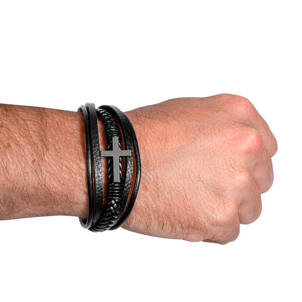 Inspirational jewelry gift for men walking in faith