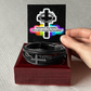 Men's Cross Leather Bracelet | Christian Gift for Him | Faith Reminder Jewelry | Religious Wristband for Men
