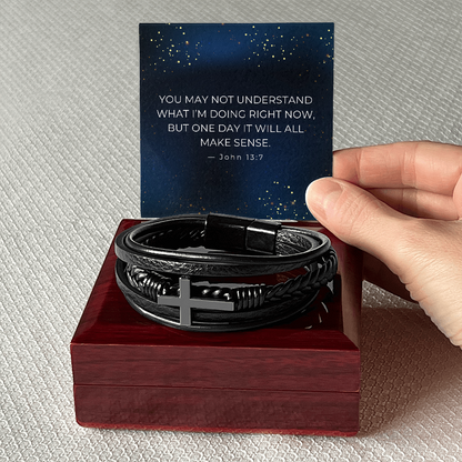 Faith in His Plan – Cross Bracelet