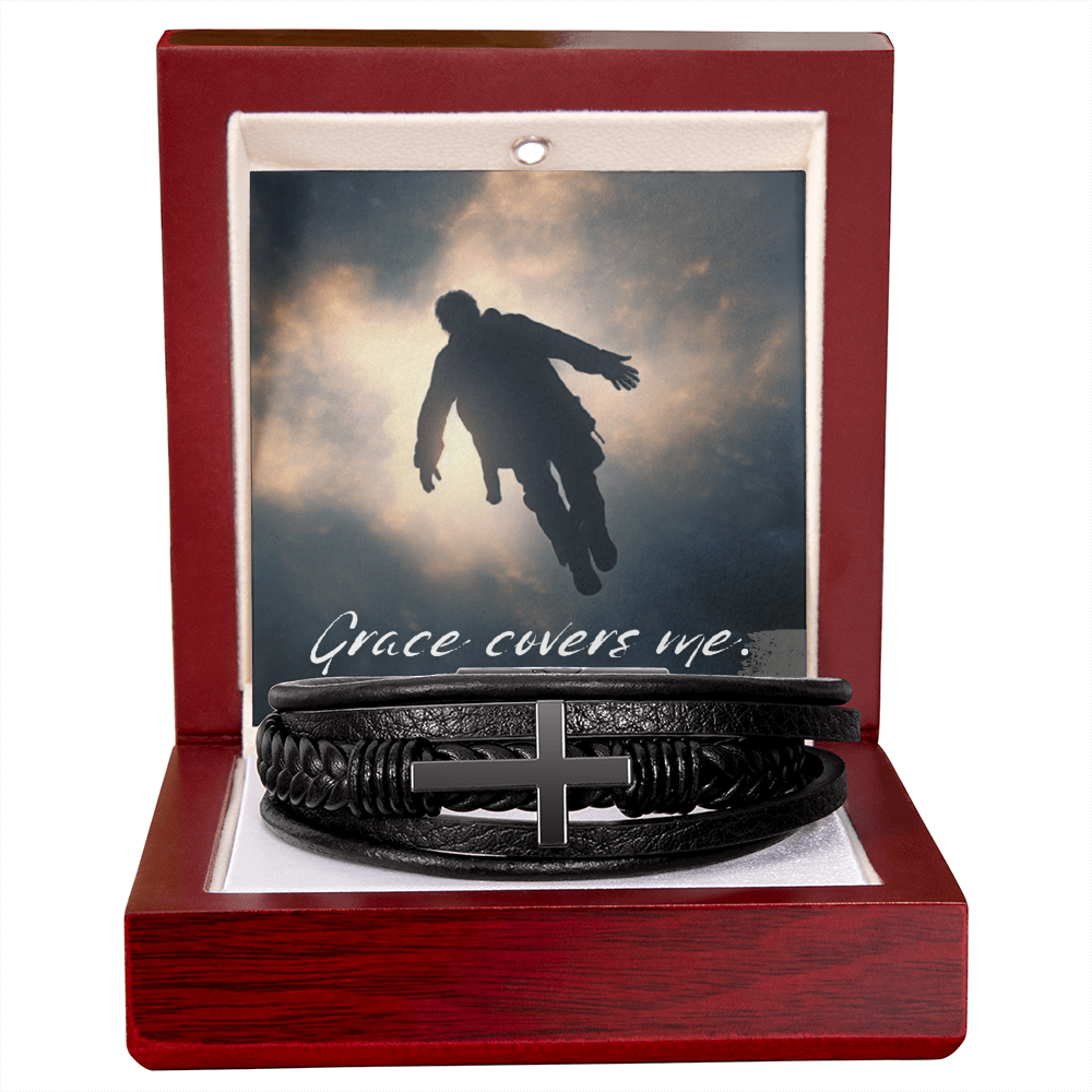 Grace Covers Me: Men's Cross Bracelet – Overcoming Shame & Finding Redemption