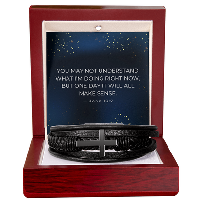 Faith in His Plan – Cross Bracelet