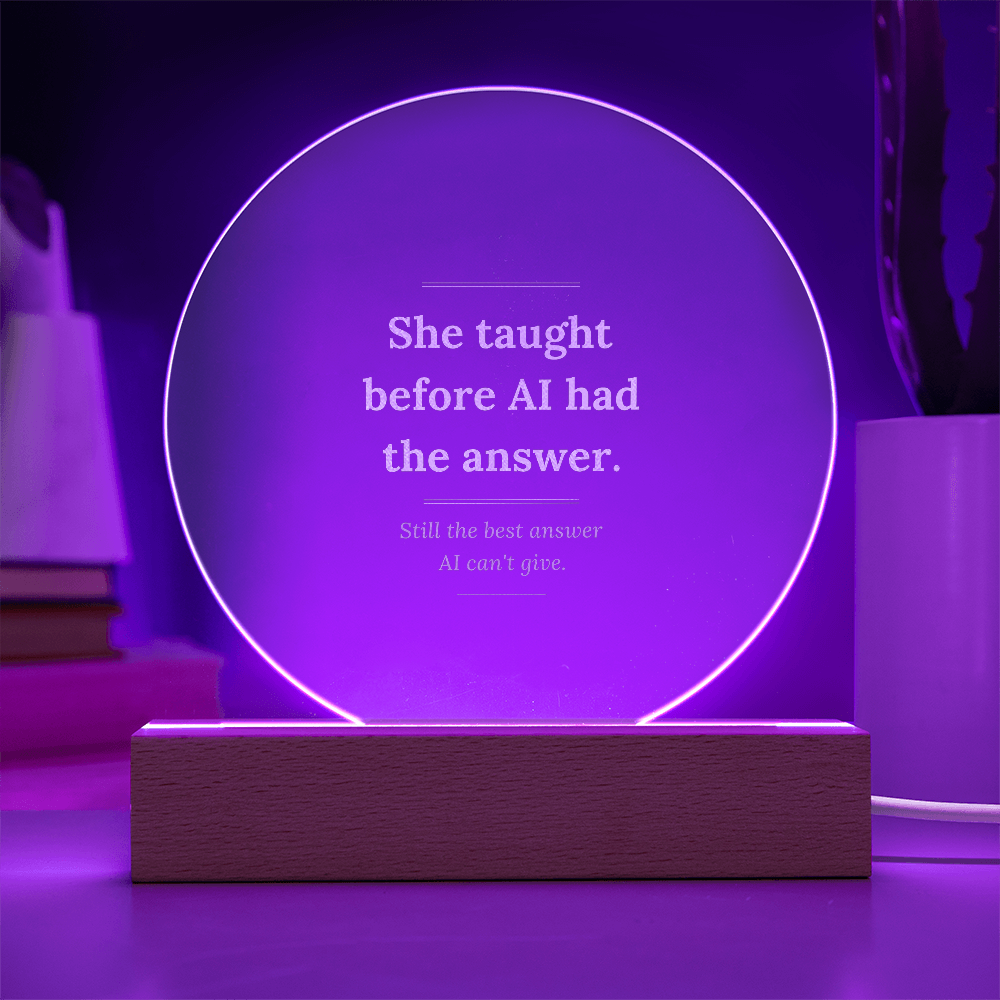 teacher gift plaque ready to give no wrapping