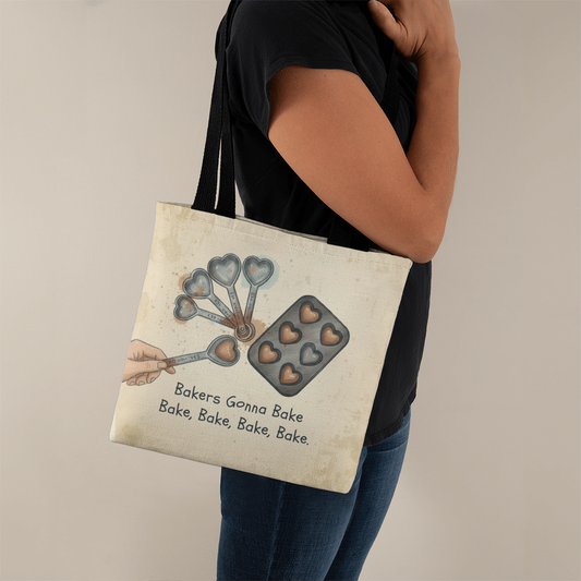 Bakers Gonna Bake Tote Bag – Cute Baking Quote Gift for Bakers, Pastry Lovers & Kitchen Enthusiasts