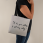 “If it’s your calling, it will keep calling” inspirational tote bag