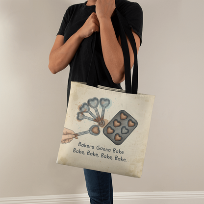 Bakers Gonna Bake Tote Bag – Cute Baking Quote Gift for Bakers, Pastry Lovers & Kitchen Enthusiasts