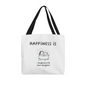 Sentimental mom tote bag with mother daughter artwork