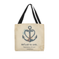 Faith anchor tote bag with scripture design
