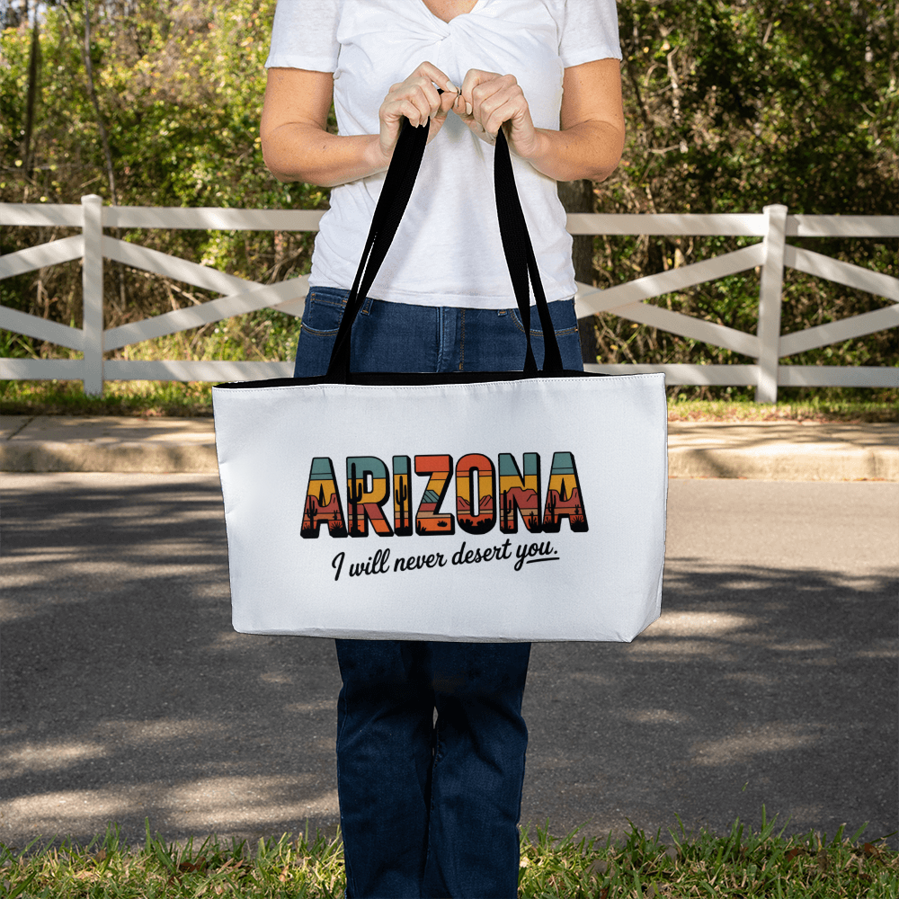 Arizona Weekender Tote Bag | Desert Travel Bag | Southwest Aesthetic Overnight Bag | Large Getaway Tote | Vacation Gift for Her