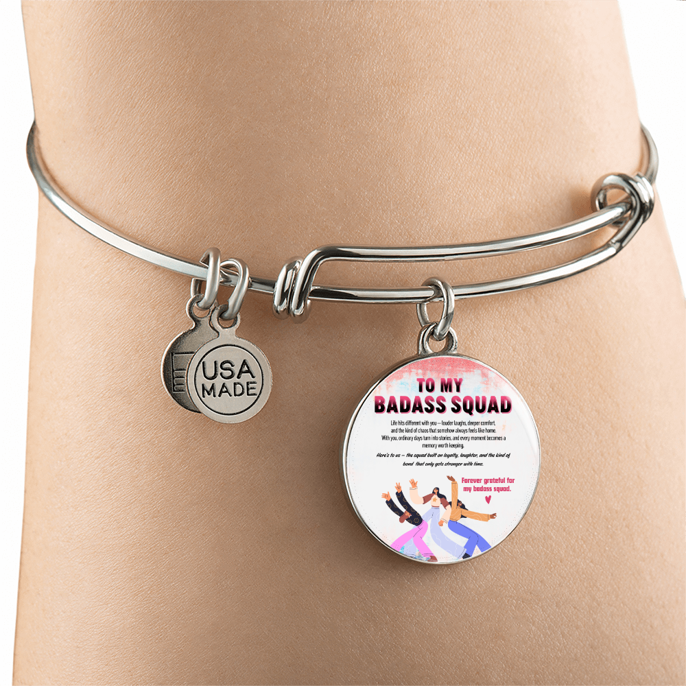Inspirational bracelet celebrating strong friendships