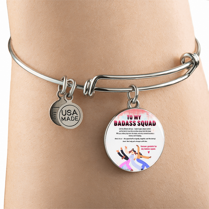 Inspirational bracelet celebrating strong friendships