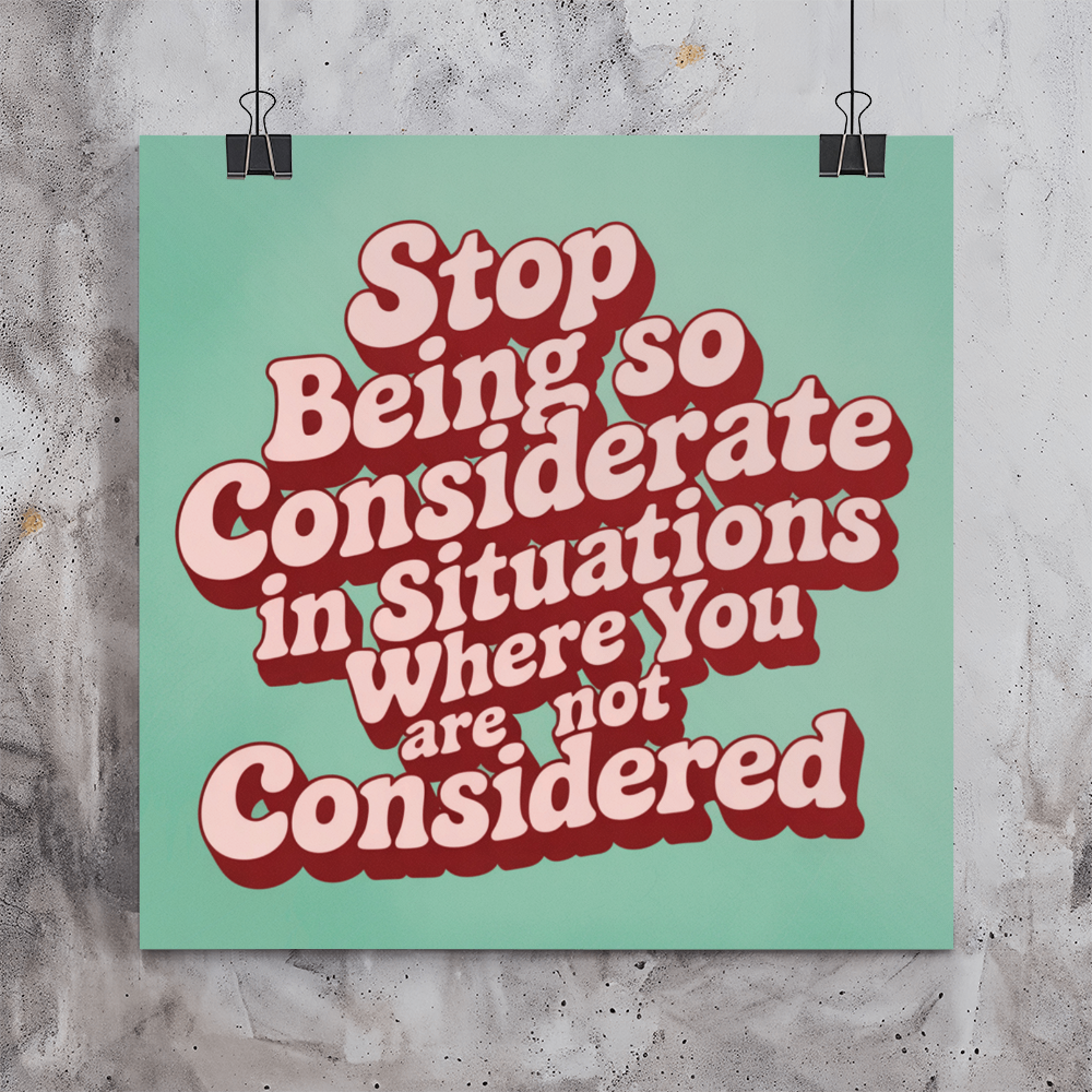 Inspirational wall art in cozy home office promoting confidence and self love