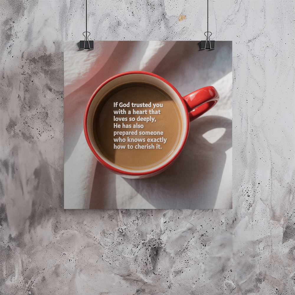 Christian wall art about divine timing and cherished love
