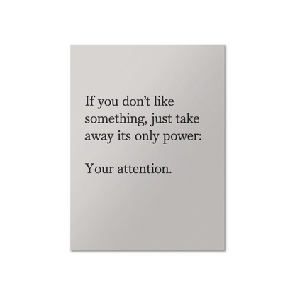 Premium matte poster print displayed on modern white wall