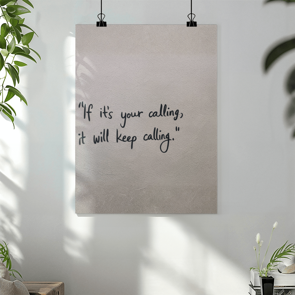 Faith-Inspired Matte Poster – Elegant Christian Wall Art | Inspirational Home Decor Gift