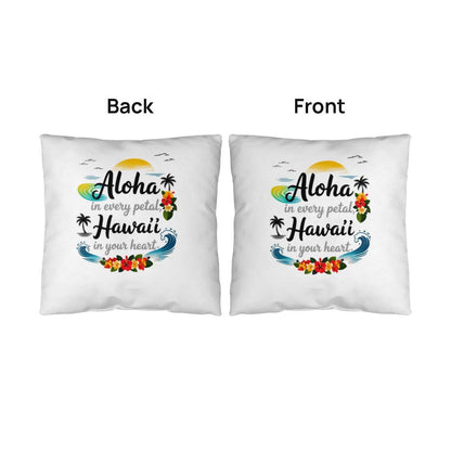 Hawai‘i Aloha Heart Pillow for Women – Island-Inspired Love, Peace & Kindness – Inspirational Indoor/Outdoor Gift