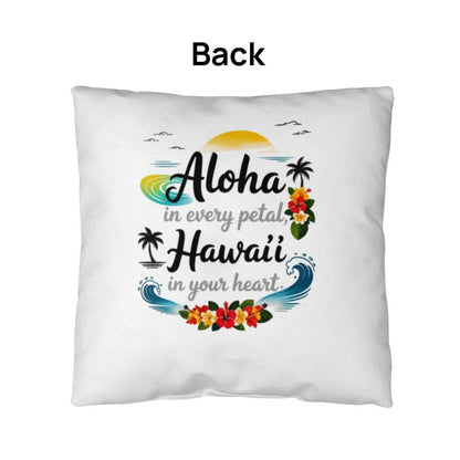 Hawai‘i Aloha Heart Pillow for Women – Island-Inspired Love, Peace & Kindness – Inspirational Indoor/Outdoor Gift