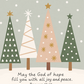 May the God of Hope: Bible Verse – Christian Christmas Decor – Cozy Faith Blanket with Romans 15:13 – Inspirational Winter Gift
