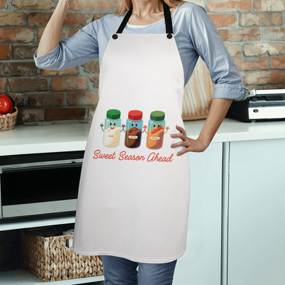 Sweet Season Ahead Christmas Kitchen Apron | Cute Holiday Baking Apron for Cooks & Food Lovers
