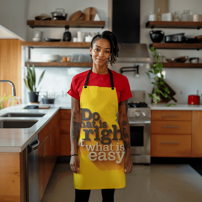 Do What Is Right, Not What Is Easy Apron – Motivational Kitchen Apron for Cooking, Crafting, and Everyday Inspiration