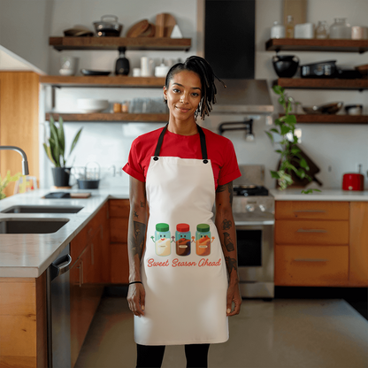 Sweet Season Ahead Christmas Kitchen Apron | Cute Holiday Baking Apron for Cooks & Food Lovers