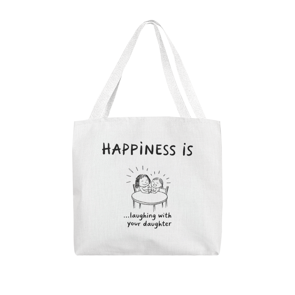 Double-sided print tote for sentimental moms