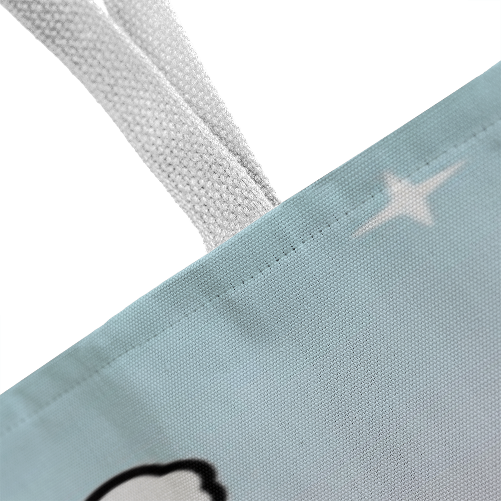 Cute Christmas Penguin Tote Bag | Festive Holiday Shopper & Gift Bag