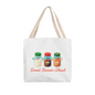 Double-sided print Christmas tote bag flatlay