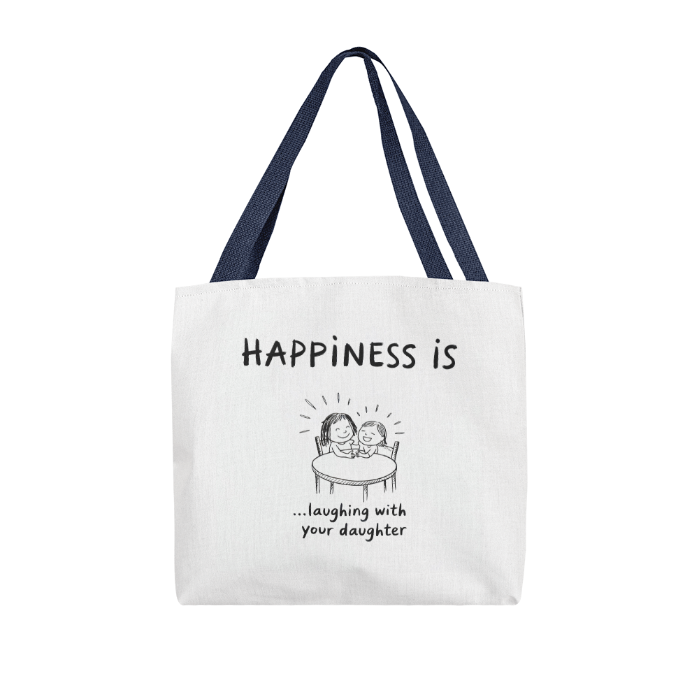 Personalized mom tote with handle color options