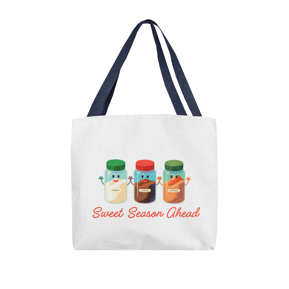 Sweet Season Ahead Christmas Tote Bag | Cute Holiday Market Bag for Bakers