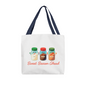 Holiday gift tote featuring festive baking ingredients
