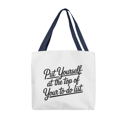Gift-ready tote for women who need a self-care reminder