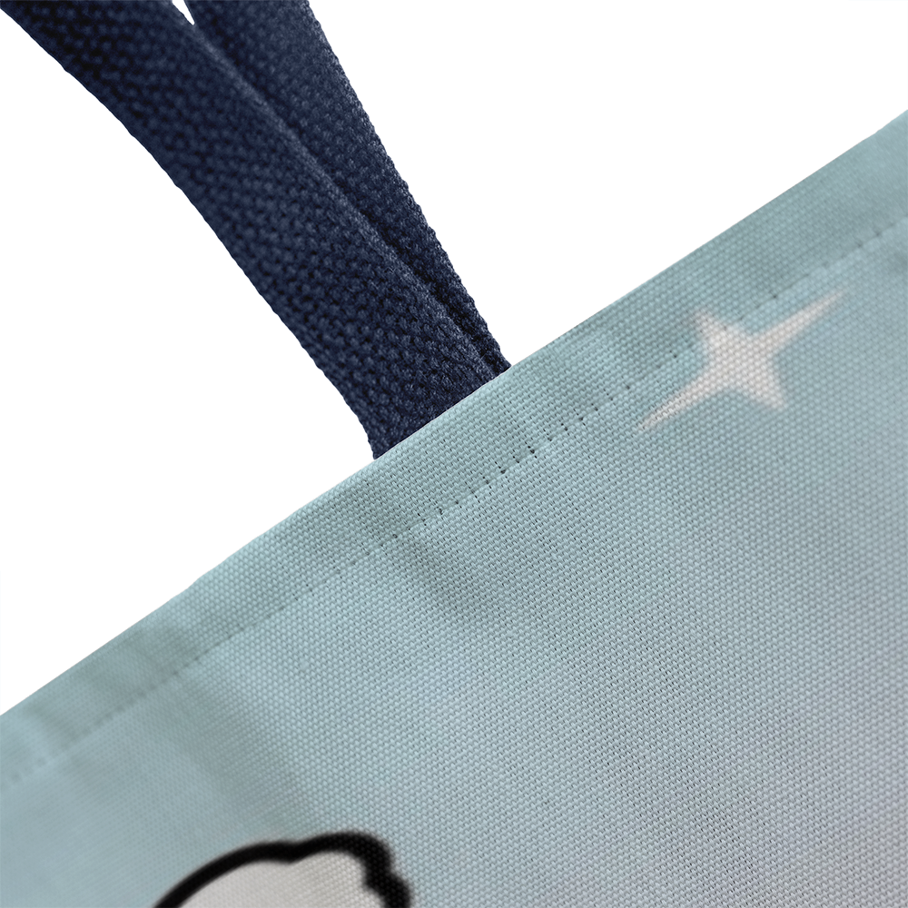 Cute Christmas Penguin Tote Bag | Festive Holiday Shopper & Gift Bag