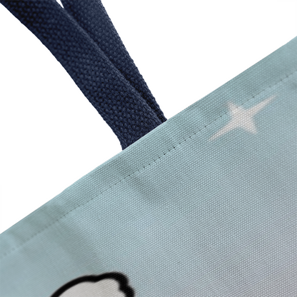 Cute Christmas Penguin Tote Bag | Festive Holiday Shopper & Gift Bag