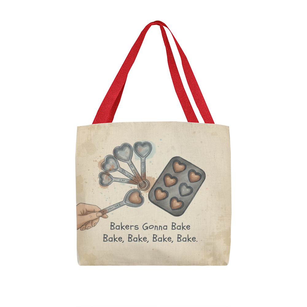 Bakers Gonna Bake Tote Bag – Cute Baking Quote Gift for Bakers, Pastry Lovers & Kitchen Enthusiasts