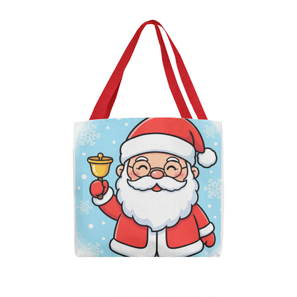 Jolly Santa Christmas Tote Bag | Cute Holiday Shopper & Gift Bag