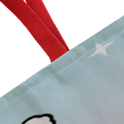 Cute Christmas Penguin Tote Bag | Festive Holiday Shopper & Gift Bag