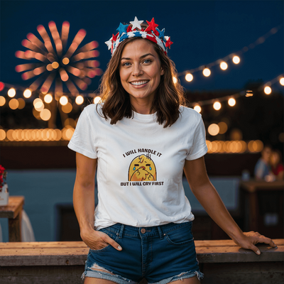 Relatable quote tee for everyday wear