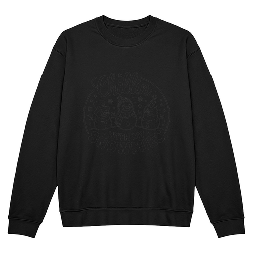Chillin' With My Snowmies – Cozy Christmas Crewneck Sweatshirt