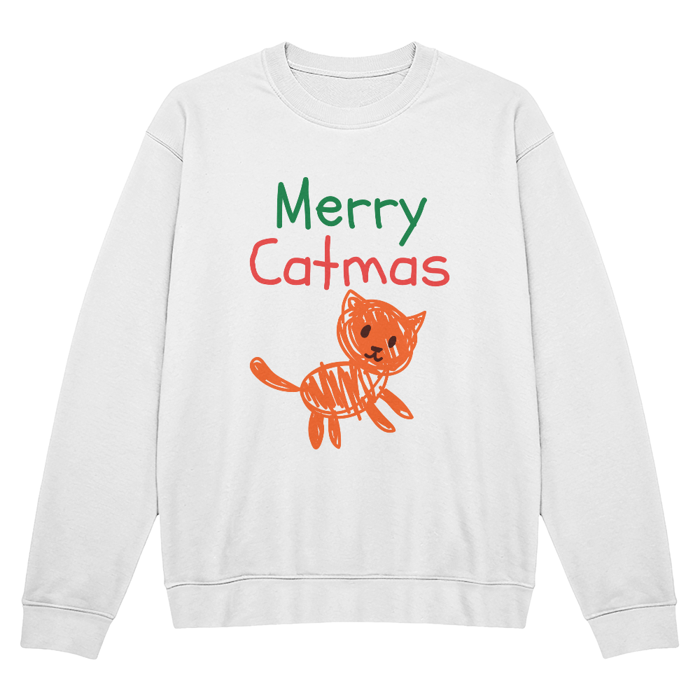 Merry Catmas Holiday Crewneck Sweatshirt